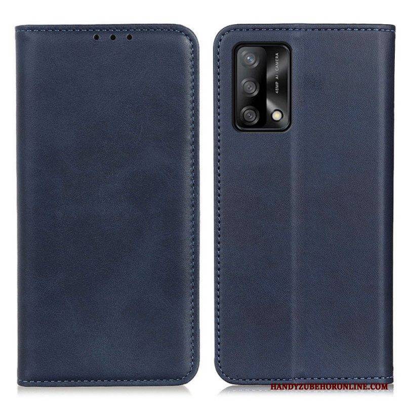 Schutzhülle Für Oppo A74 4G Flip Case Elegantes Spaltleder