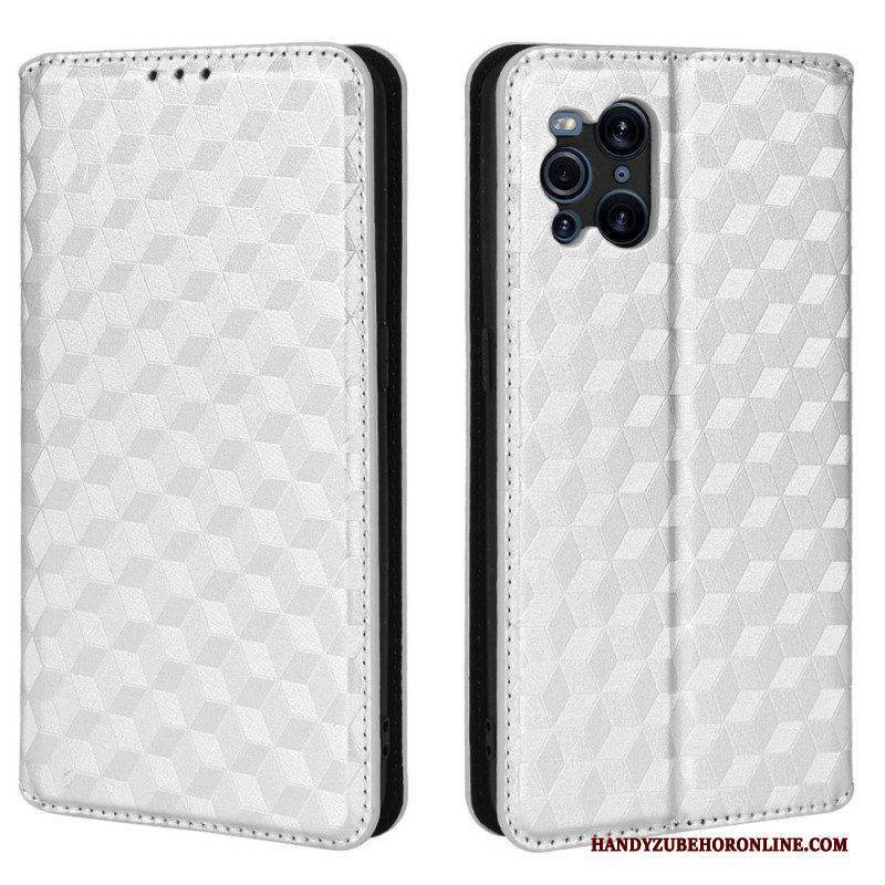 Schutzhülle Für Oppo Find X3 Pro Flip Case Diamant-ledereffekt