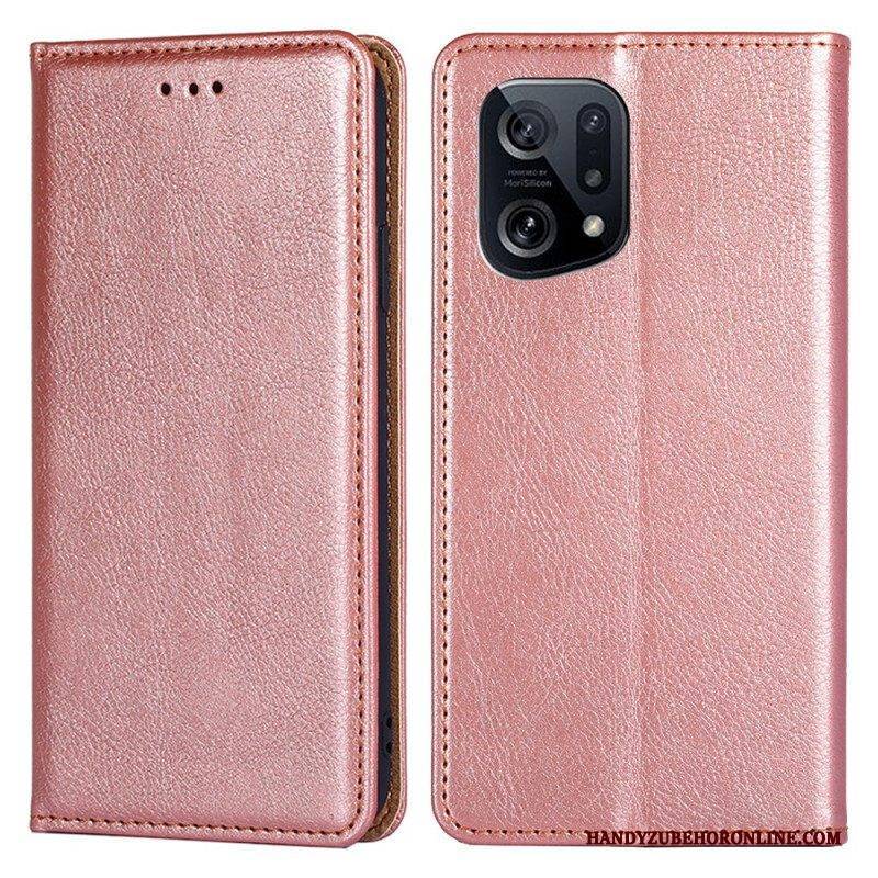 Schutzhülle Für Oppo Find X5 Flip Case Einfarbig