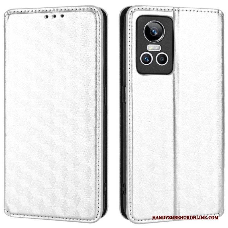 Schutzhülle Für Realme GT Neo 3 Flip Case Karierte Muster