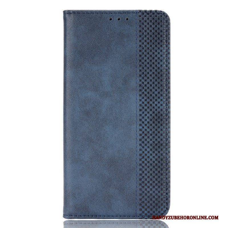 Schutzhülle Für Samsung Galaxy A13 5G / A04s Flip Case Stilisierter Vintage-ledereffekt