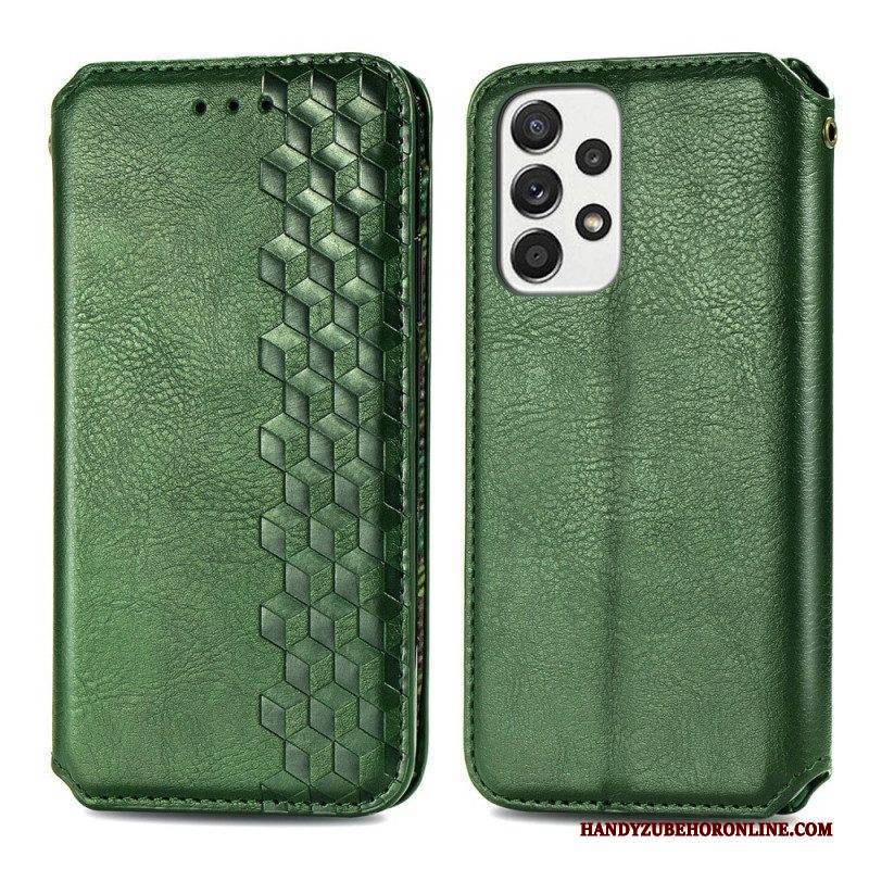 Schutzhülle Für Samsung Galaxy A13 Flip Case 3d-muster In Lederoptik