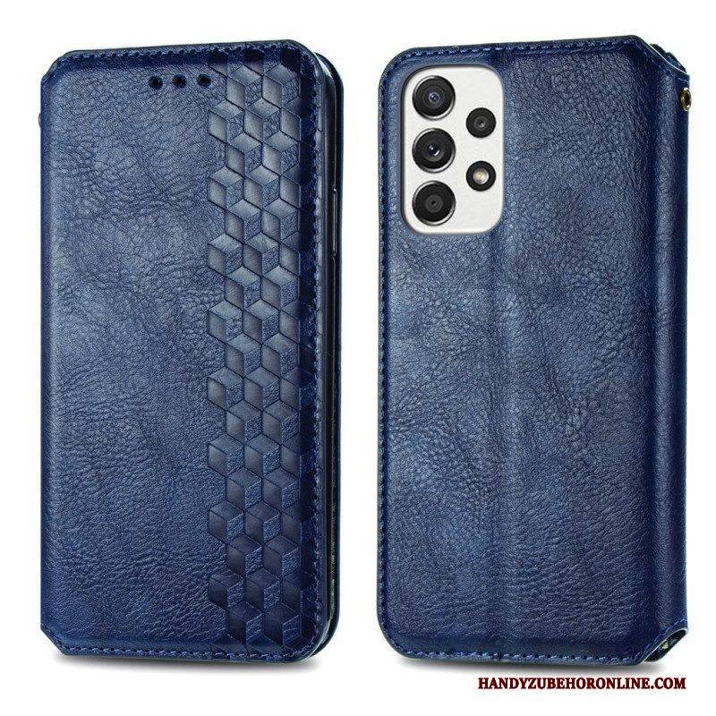 Schutzhülle Für Samsung Galaxy A13 Flip Case 3d-muster In Lederoptik