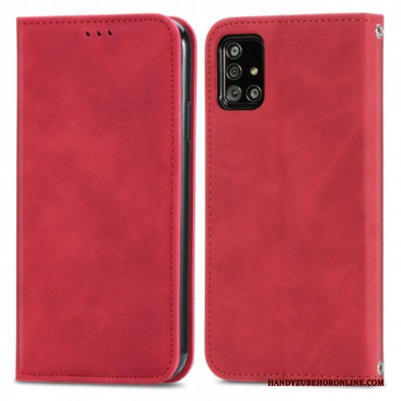 Schutzhülle Für Samsung Galaxy A51 5G Flip Case Vintage-kunstleder