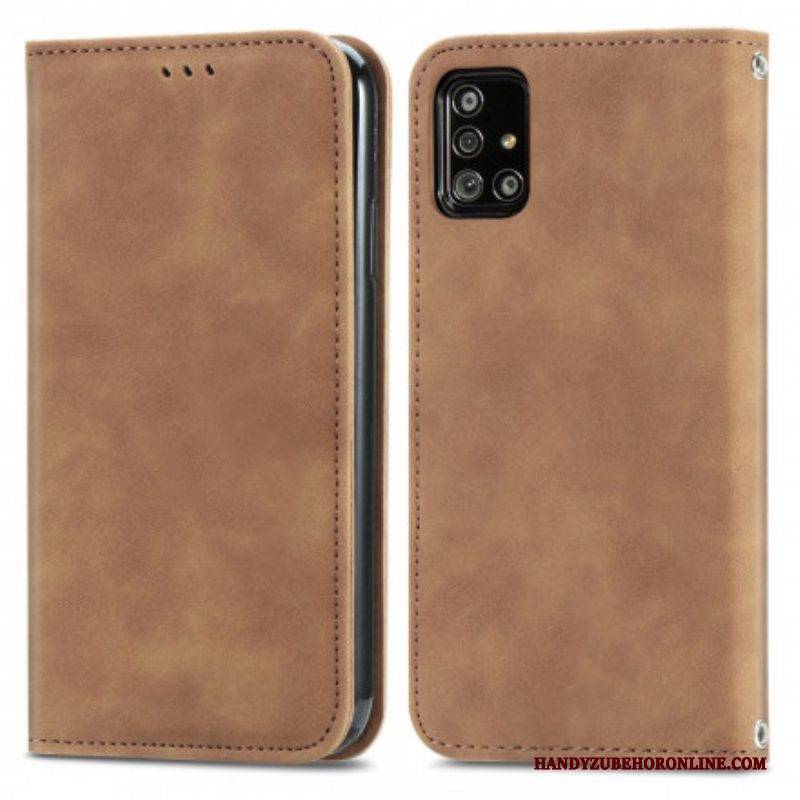 Schutzhülle Für Samsung Galaxy A51 5G Flip Case Vintage-kunstleder