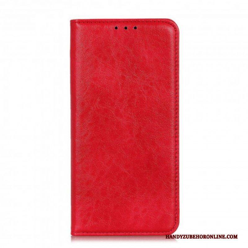 Schutzhülle Für Samsung Galaxy A52 4G / A52 5G / A52s 5G Flip Case Spaltleder-textur