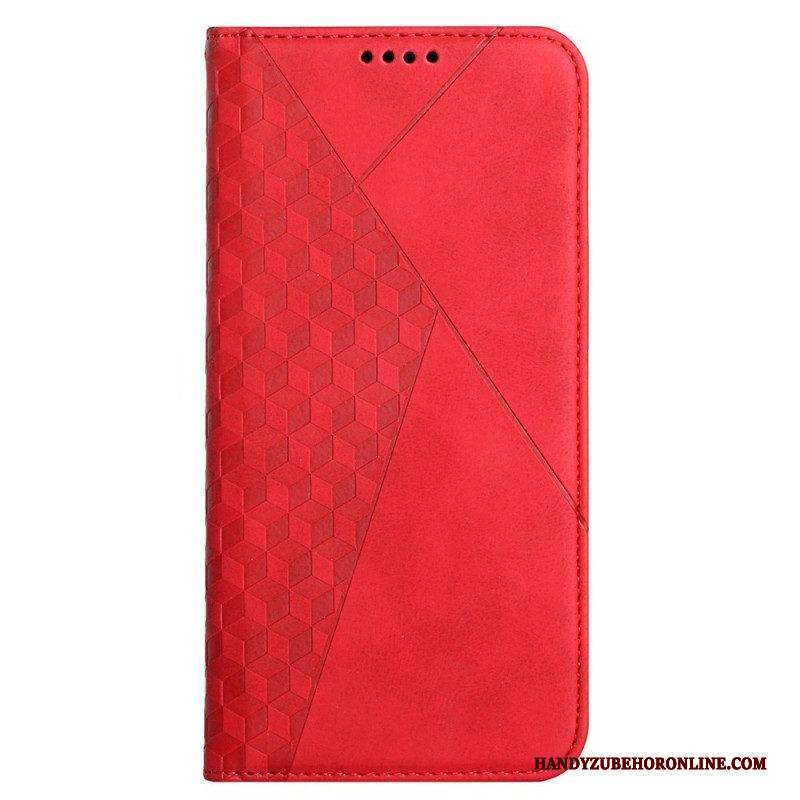 Schutzhülle Für Samsung Galaxy M12 / A12 Flip Case Geo-ledereffekt