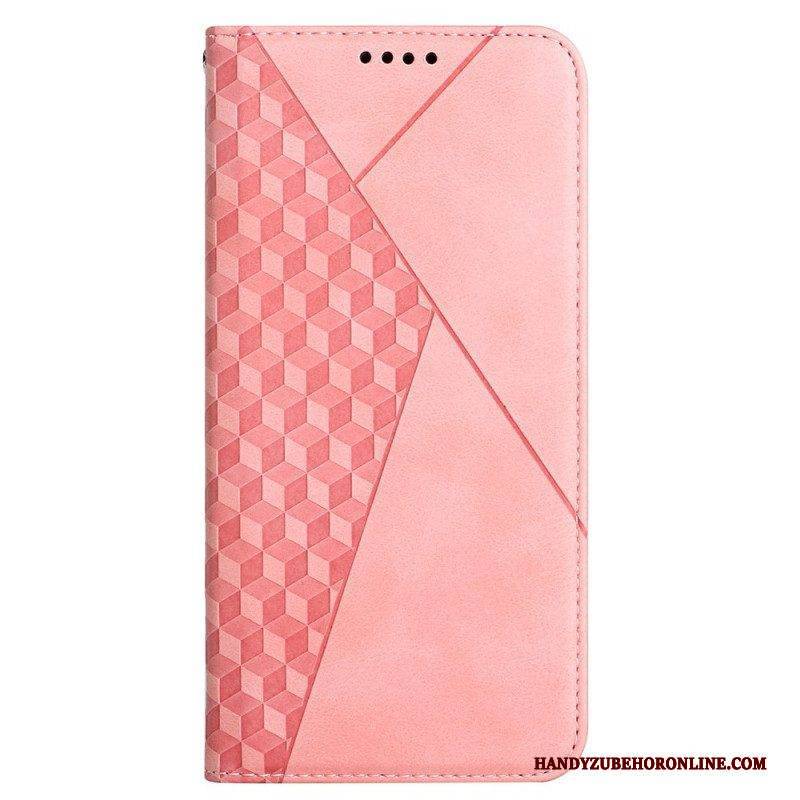 Schutzhülle Für Samsung Galaxy M12 / A12 Flip Case Geo-ledereffekt