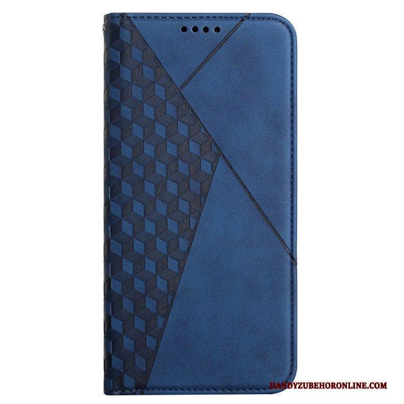 Schutzhülle Für Samsung Galaxy M12 / A12 Flip Case Geo-ledereffekt