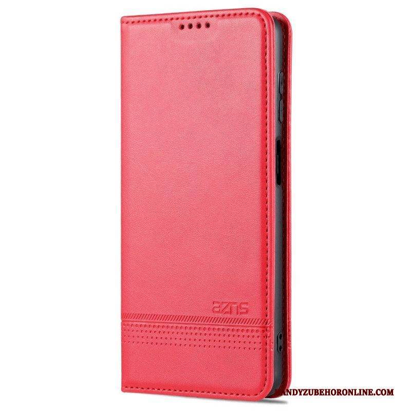 Schutzhülle Für Samsung Galaxy M52 5G Flip Case Azns Ledereffekt