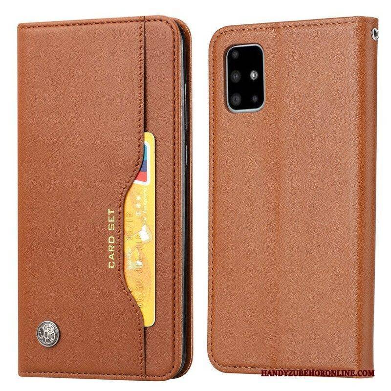 Schutzhülle Für Samsung Galaxy S20 FE Flip Case Kartenhalter Aus Kunstleder