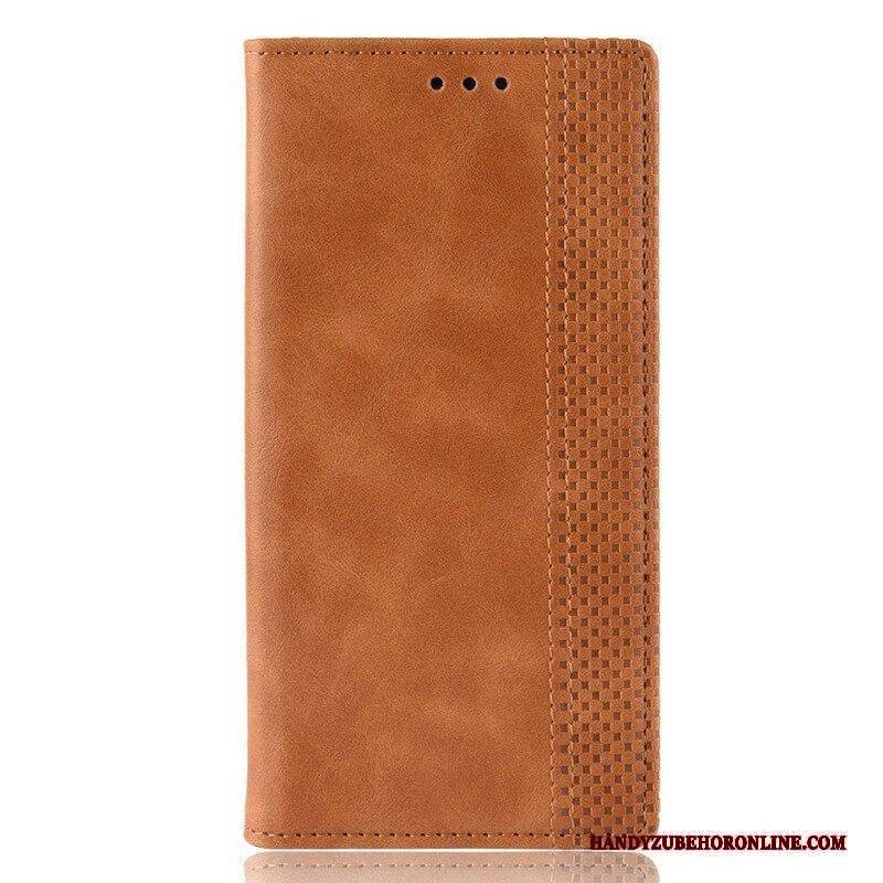 Schutzhülle Für Samsung Galaxy S20 Plus / S20 Plus 5G Flip Case Stilisierter Vintage-ledereffekt