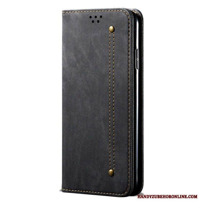 Schutzhülle Für Samsung Galaxy S21 5G Flip Case Denim-stoff