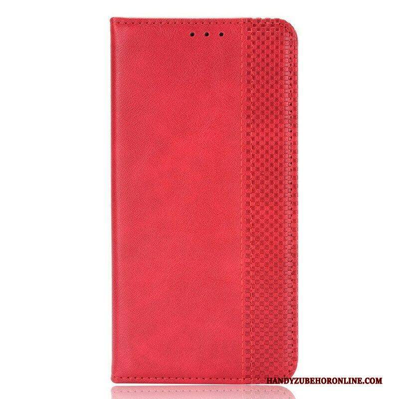 Schutzhülle Für Samsung Galaxy S21 FE Flip Case Stilisierter Vintage-ledereffekt