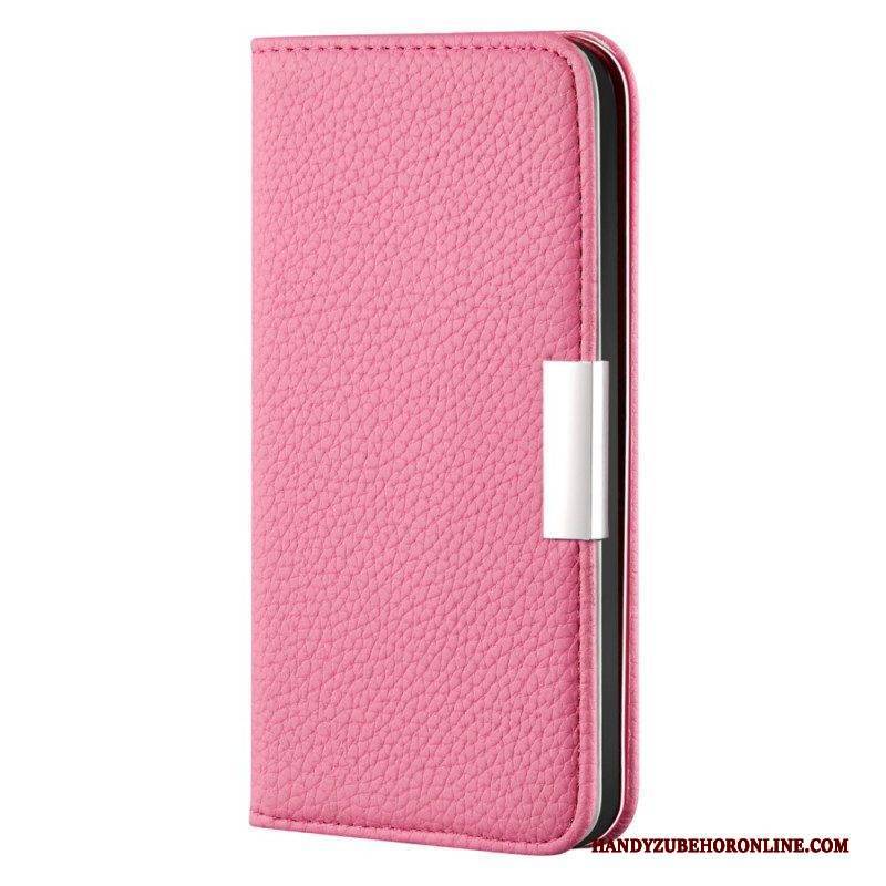 Schutzhülle Für Samsung Galaxy S22 5G Flip Case Kunstleder Litschi Ultra Chic