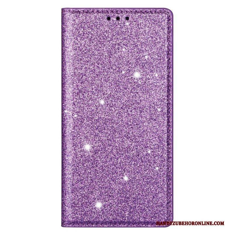 Schutzhülle Für Samsung Galaxy S22 5G Flip Case Pailletten-stil