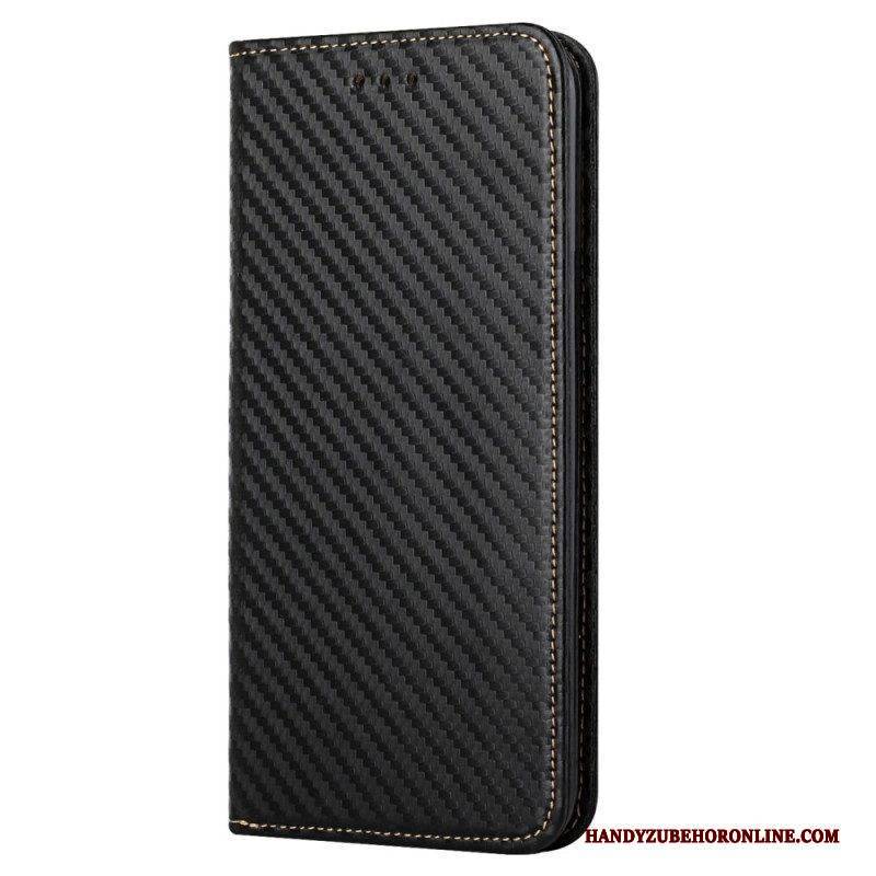 Schutzhülle Für Samsung Galaxy S23 5G Mit Kordel Flip Case Riemchen-carbonfaser-stil