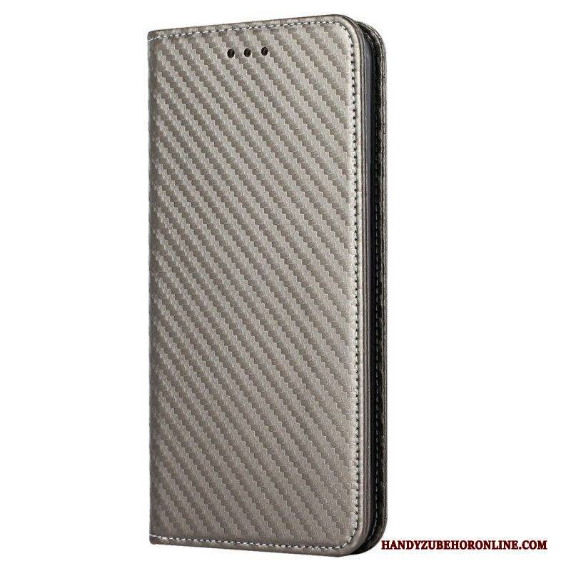 Schutzhülle Für Samsung Galaxy S23 5G Mit Kordel Flip Case Riemchen-carbonfaser-stil