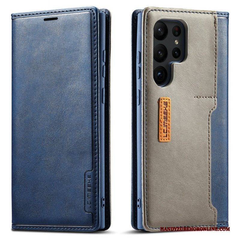 Schutzhülle Für Samsung Galaxy S23 Ultra 5G Flip Case Lc.imeeke Kartenhalter Hinten