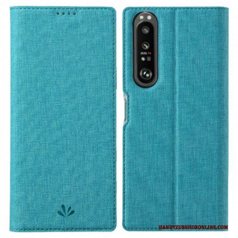 Schutzhülle Für Sony Xperia 1 III Flip Case Strukturiertes Vili Dmx