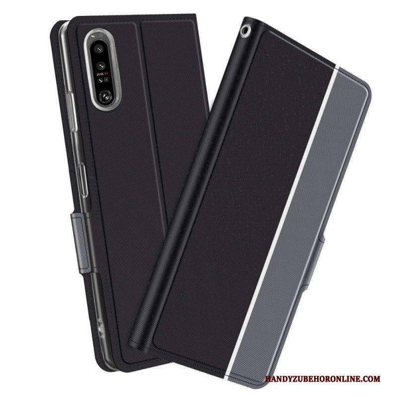 Schutzhülle Für Sony Xperia 1 IV Flip Case Zweifarbiges Baiyu