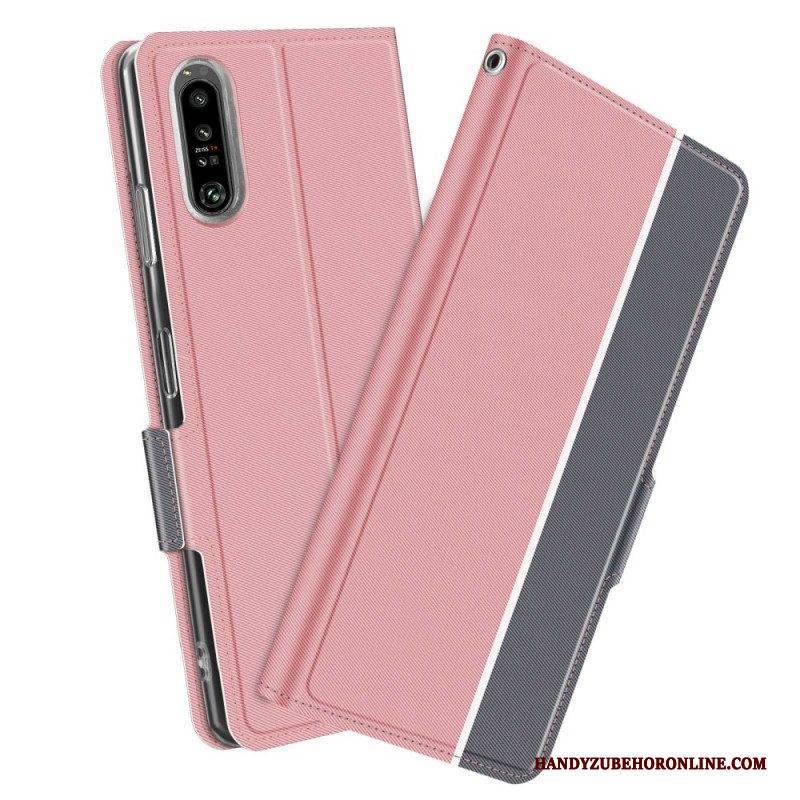 Schutzhülle Für Sony Xperia 1 IV Flip Case Zweifarbiges Baiyu