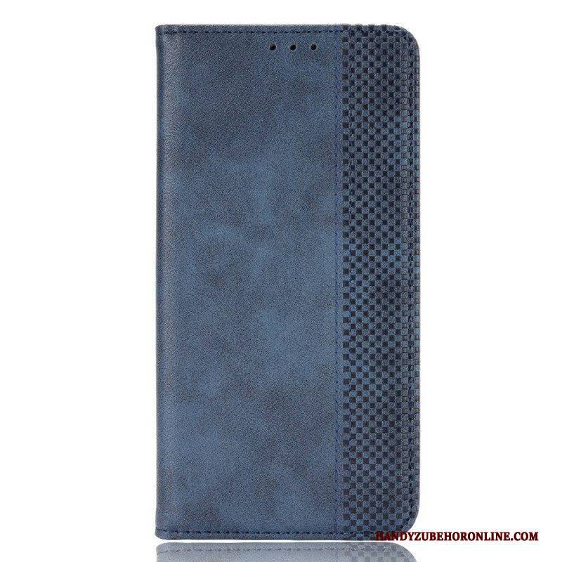 Schutzhülle Für Sony Xperia 10 IV Flip Case Stilisierter Lederstil