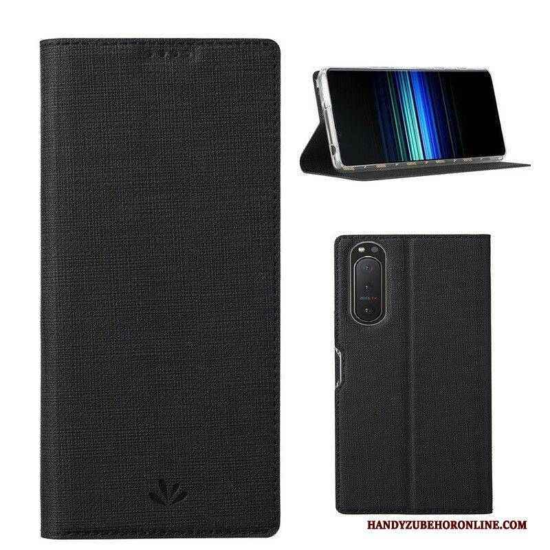 Schutzhülle Für Sony Xperia 5 II Flip Case Strukturiertes Vili Dmx