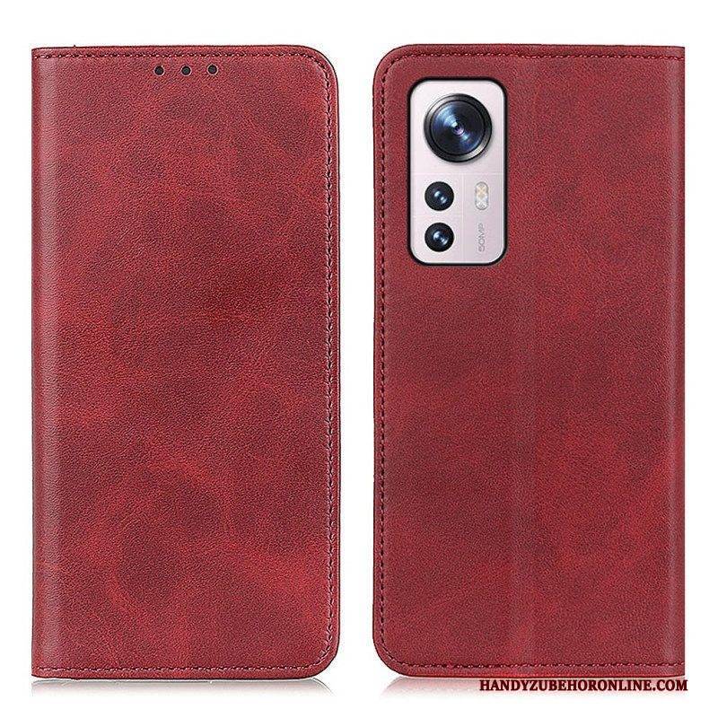 Schutzhülle Für Xiaomi 12 / 12X Flip Case Elegantes Spaltleder