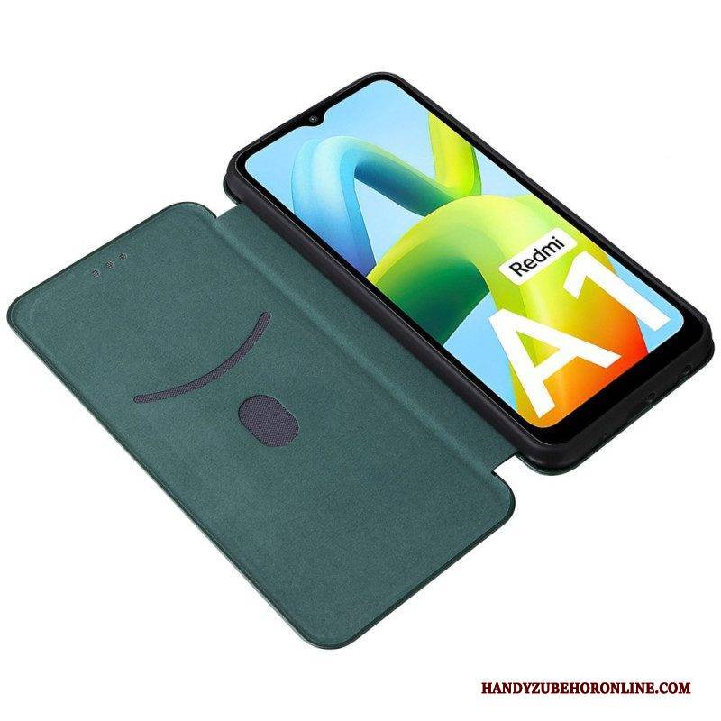 Schutzhülle Für Xiaomi Redmi A1 Flip Case Kohlefaser