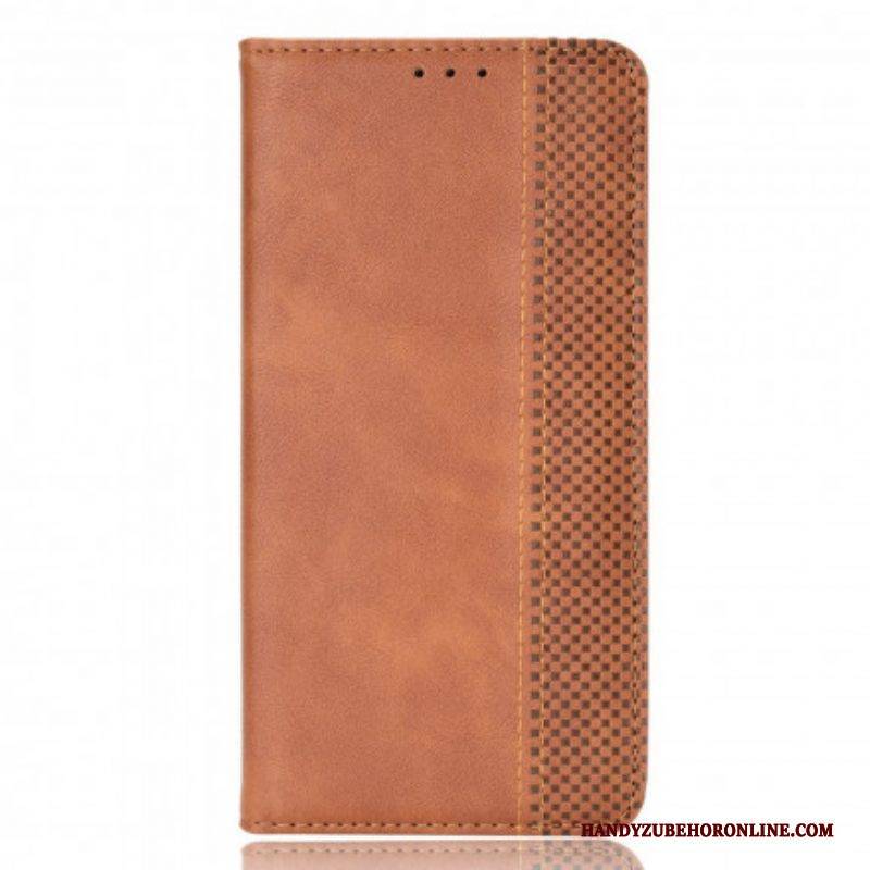 Schutzhülle Für Xiaomi Redmi Note 10 / 10S Flip Case Stilisierter Vintage-ledereffekt