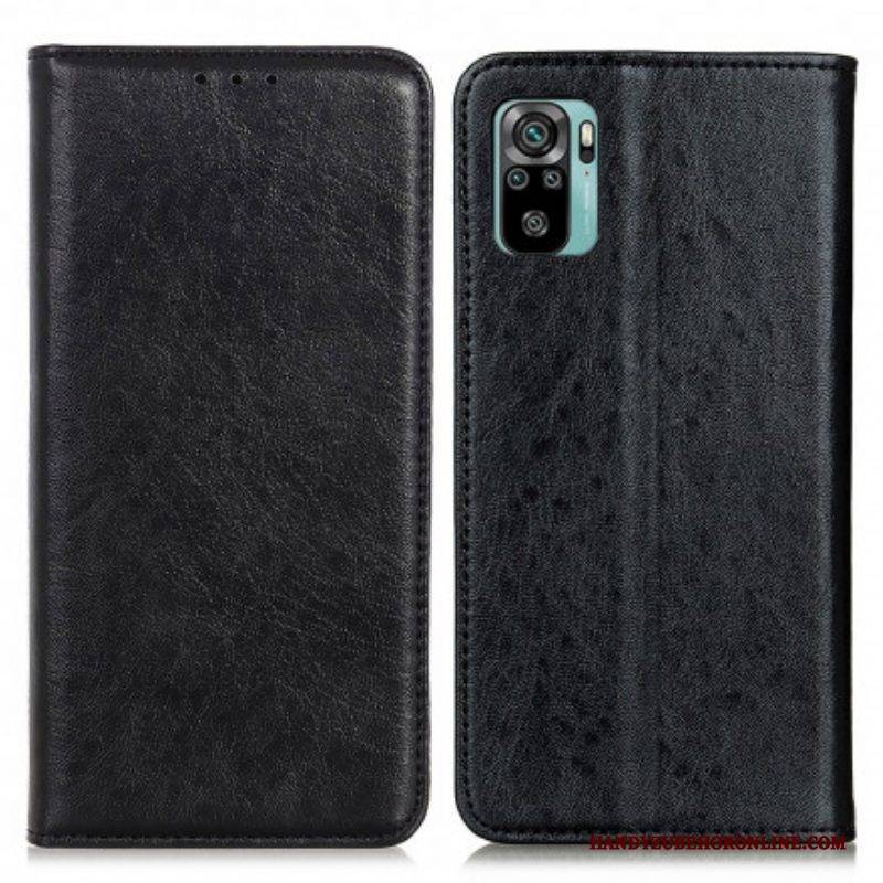 Schutzhülle Für Xiaomi Redmi Note 10 / 10S Flip Case Strukturierter Ledereffekt