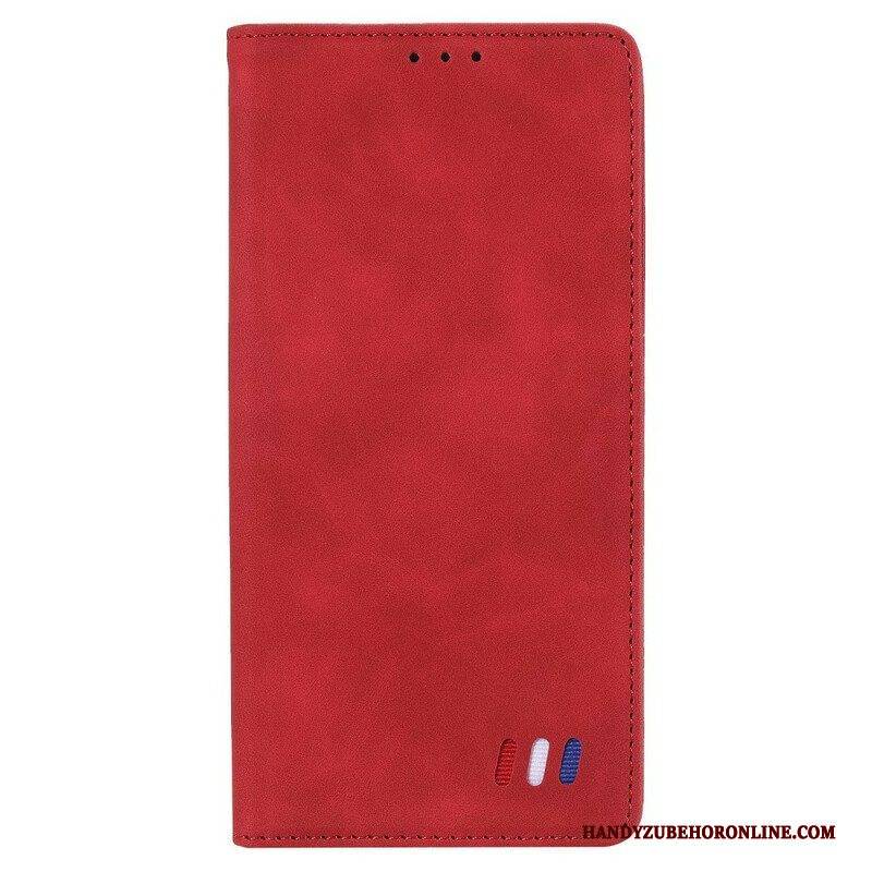 Schutzhülle Für Xiaomi Redmi Note 10 5G Flip Case Dreifarbiger Lederstil