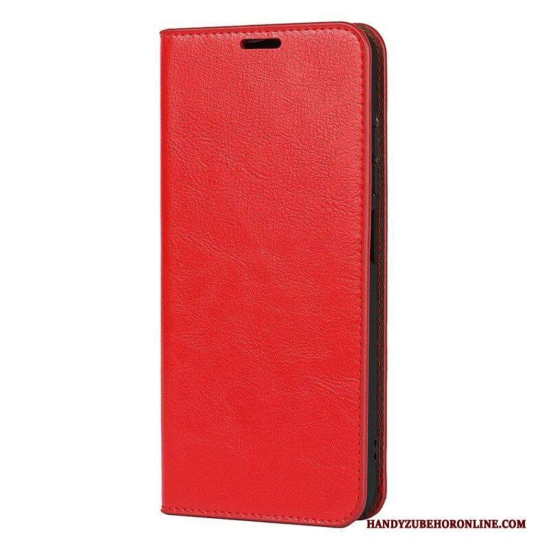 Schutzhülle Für Xiaomi Redmi Note 10 5G Flip Case Echtes Leder