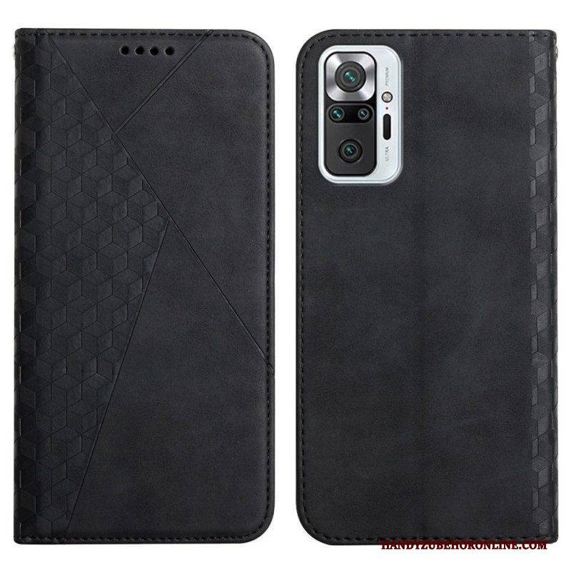 Schutzhülle Für Xiaomi Redmi Note 10 Pro Flip Case Geo-ledereffekt