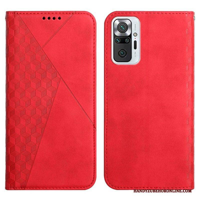 Schutzhülle Für Xiaomi Redmi Note 10 Pro Flip Case Geo-ledereffekt