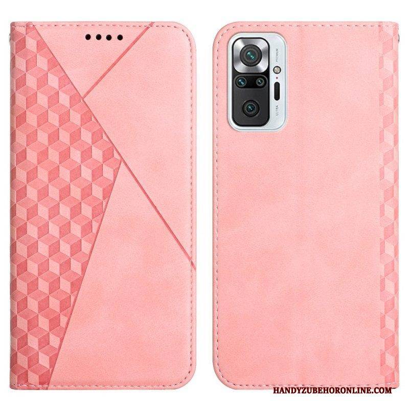 Schutzhülle Für Xiaomi Redmi Note 10 Pro Flip Case Geo-ledereffekt