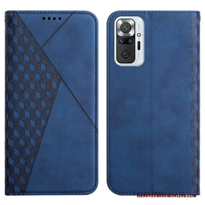 Schutzhülle Für Xiaomi Redmi Note 10 Pro Flip Case Geo-ledereffekt