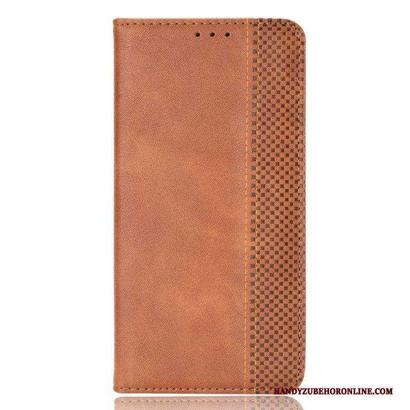 Schutzhülle Für Xiaomi Redmi Note 11 / 11S Flip Case Stilisierter Vintage-ledereffekt