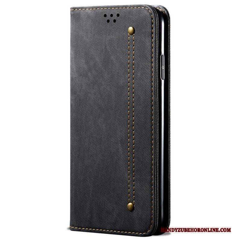 Schutzhülle Für Xiaomi Redmi Note 11 Pro / 11 Pro 5G Flip Case Denim-stoff