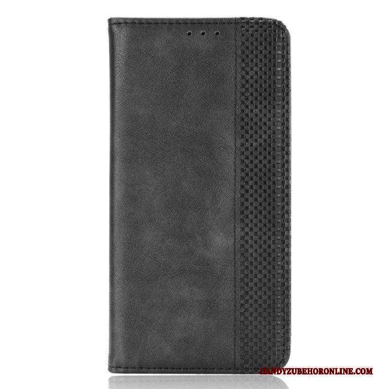 Schutzhülle Für Xiaomi Redmi Note 11 Pro / 11 Pro 5G Flip Case Stilisierter Vintage-ledereffekt