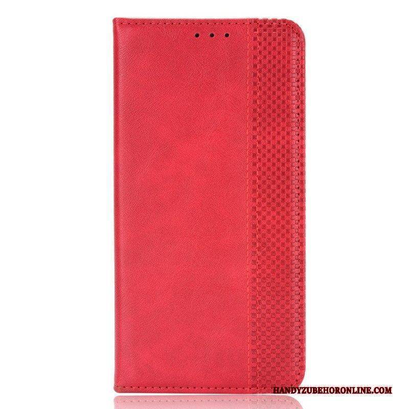 Schutzhülle Für Xiaomi Redmi Note 11 Pro / 11 Pro 5G Flip Case Stilisierter Vintage-ledereffekt