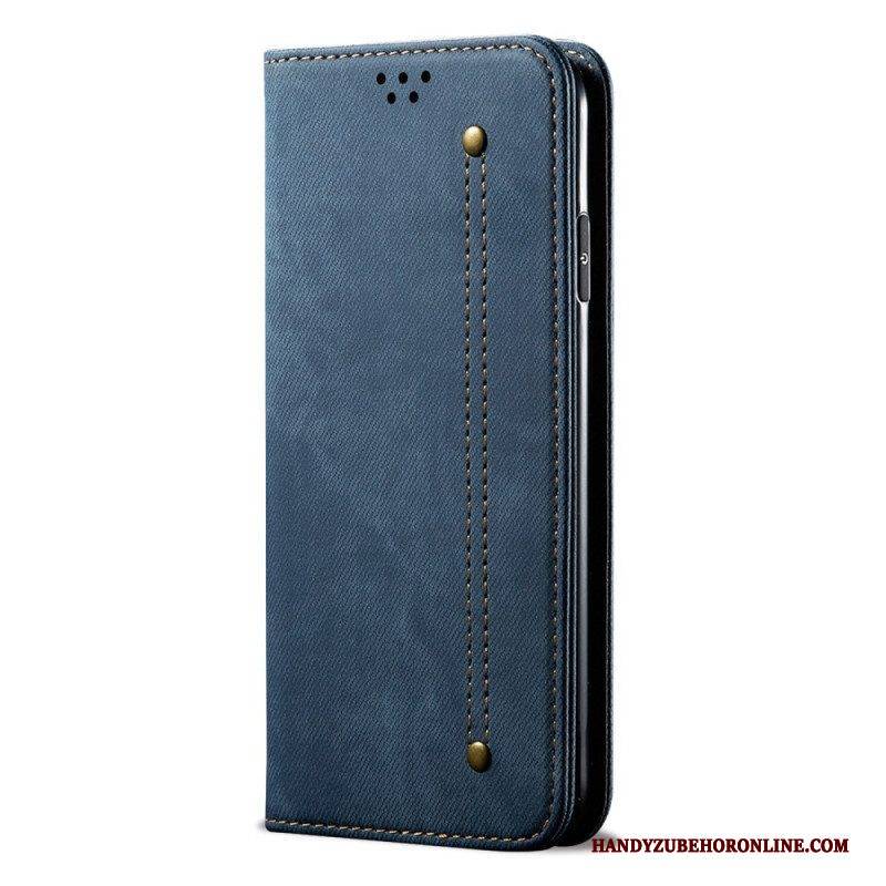 Schutzhülle Für Xiaomi Redmi Note 11 Pro Plus 5G Flip Case Denim-stoff