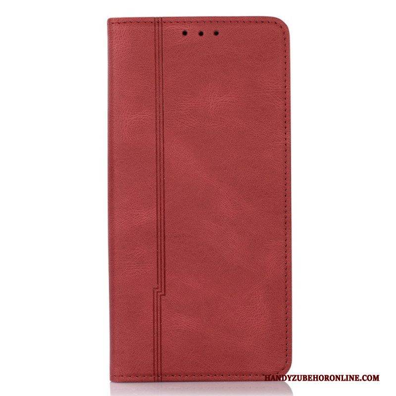 Schutzhülle Für Xiaomi Redmi Note 11 Pro Plus 5G Flip Case Stil Lederlinie