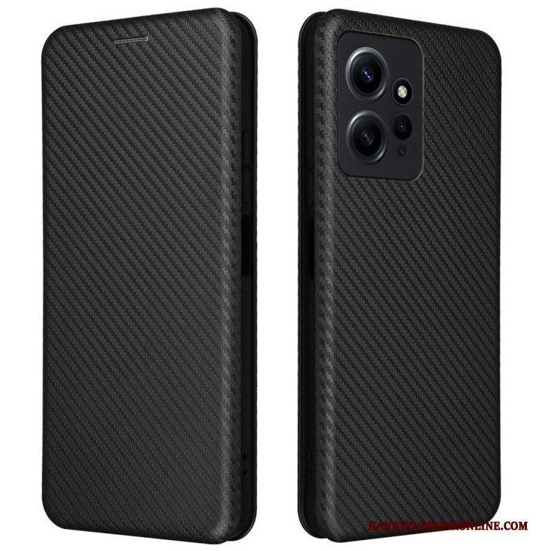 Schutzhülle Für Xiaomi Redmi Note 12 4G Flip Case Kohlefaser