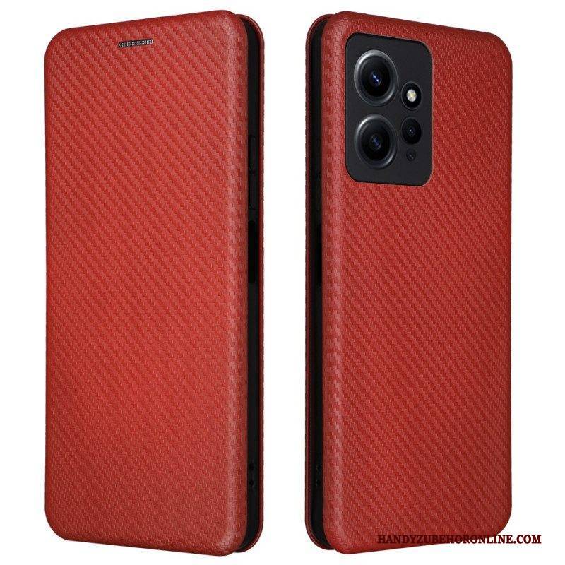 Schutzhülle Für Xiaomi Redmi Note 12 4G Flip Case Kohlefaser