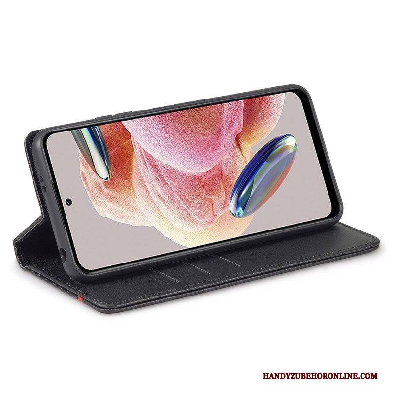 Schutzhülle Für Xiaomi Redmi Note 12 4G Flip Case Kohlefaser Lc.imeeke