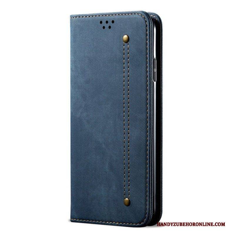 Schutzhülle Für Xiaomi Redmi Note 12 5G Flip Case Denim-stoff