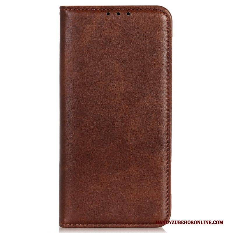 Schutzhülle Für iPhone 14 Flip Case Elegantes Spaltleder