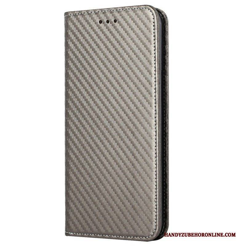 Schutzhülle Für iPhone 14 Mit Kordel Flip Case Riemchen-carbonfaser-stil
